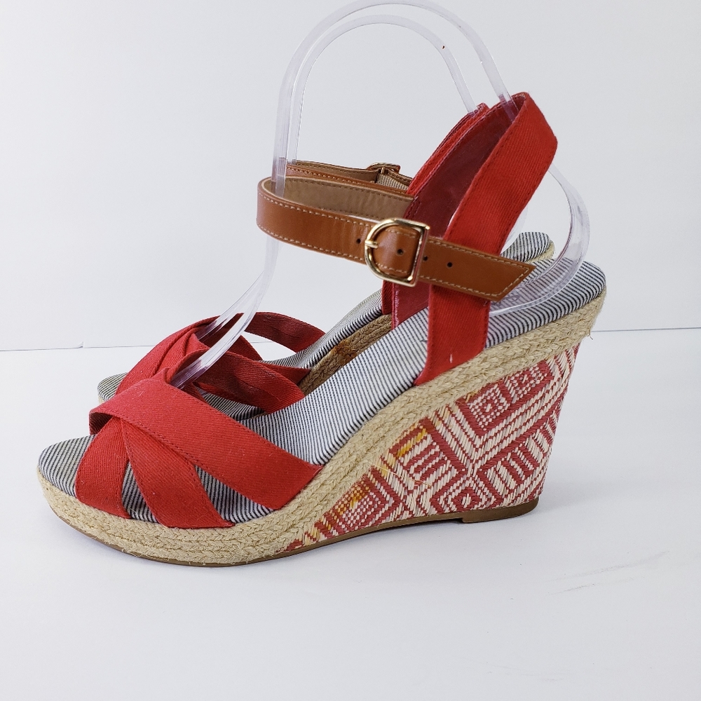Sahara Liberty Spadrile Wedge Sandal.